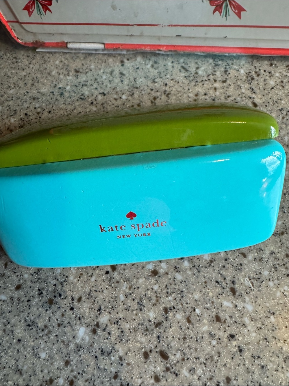 kate spade Turquoise & Lime Eyewear Case